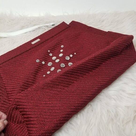 BURGANDY MICHE TOTE/SHOULDER BAG. - Picture 4 of 13